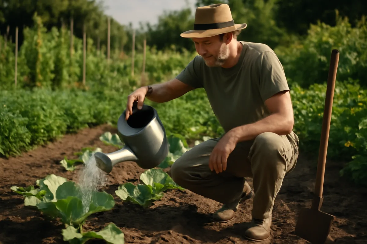 Orto sostenibile senza irrigazione automatica: tecniche manuali di grande efficacia
